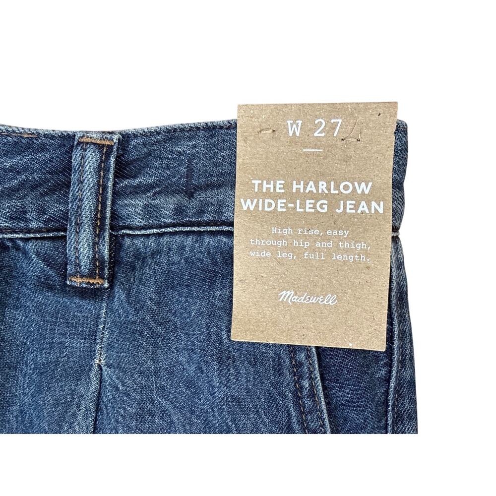 Madewell Harlow Wide-Leg Jeans in Blue Size 27 NEW NWT - Picture 6 of 8